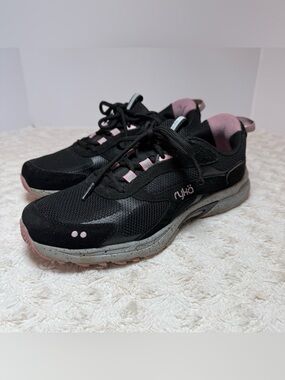 Ryka Black and Blush Women's Athletic Sneakers